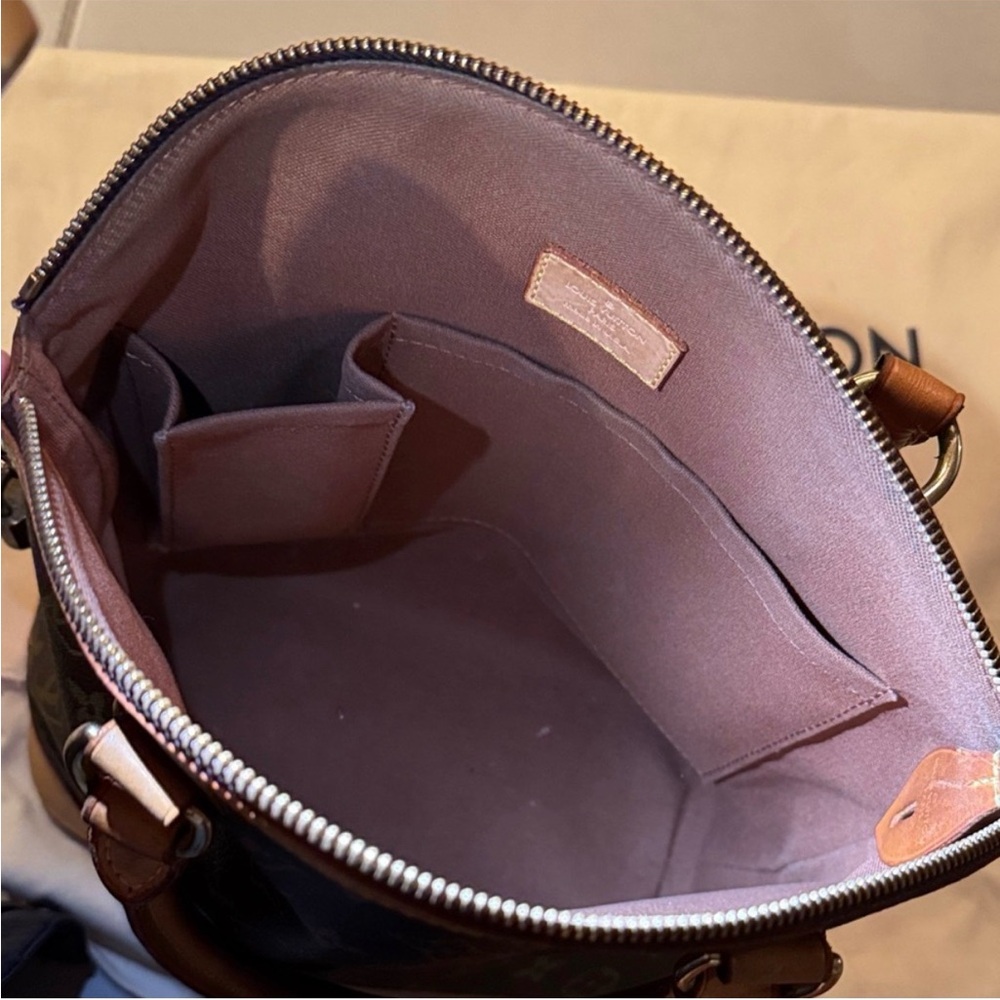 Louis Vuitton Lockit Brown Monogram Shoulder Bag - Picture 5 of 9